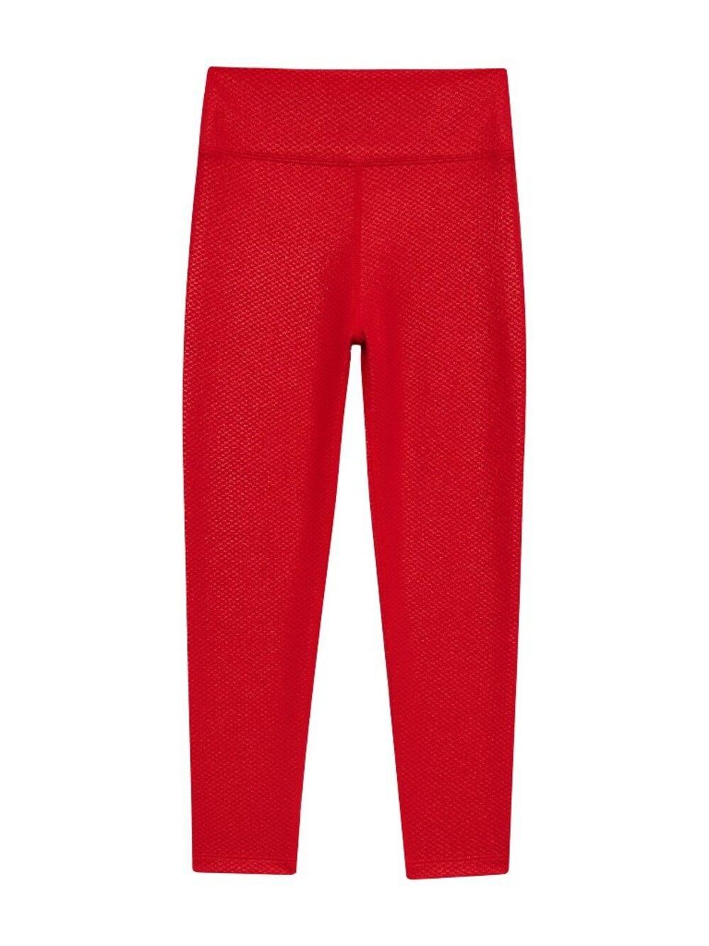 NWT Beach Riot Little Peppa Legging Red Shine Waffle Kids Size 11/12